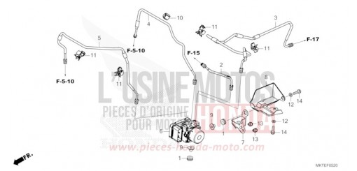 ABS MODULATOR/BRAKE PIPE ADV750S de 2025